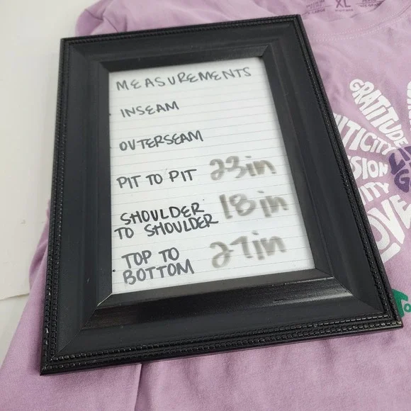 Life is Good Crusher Tee Womens XL Purple Long Sleeve Daisy Graphic T-Shirt - Picture 3 of 5